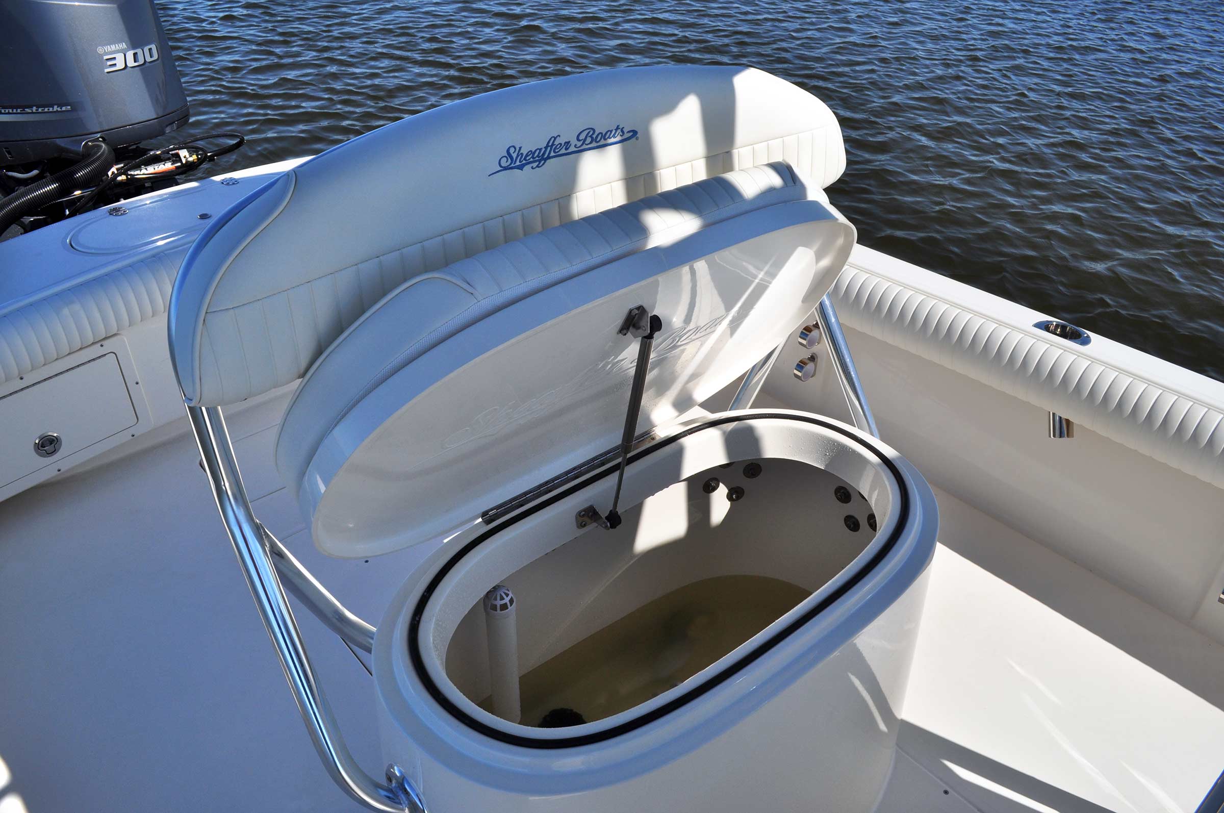 Sheaffer Marine Boat Boat Bait Well on a S240, Tampa's #1 Boat Manufacturer