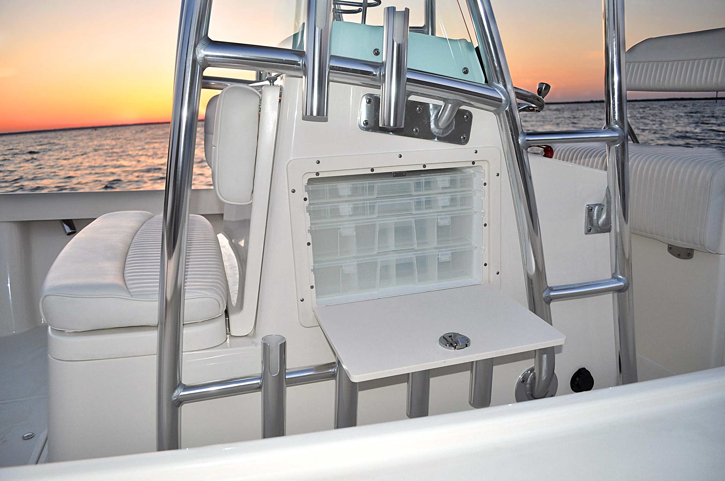 Sheaffer Marine Boat Cabinetry on a S240, Tampa's #1 Boat Manufacturer