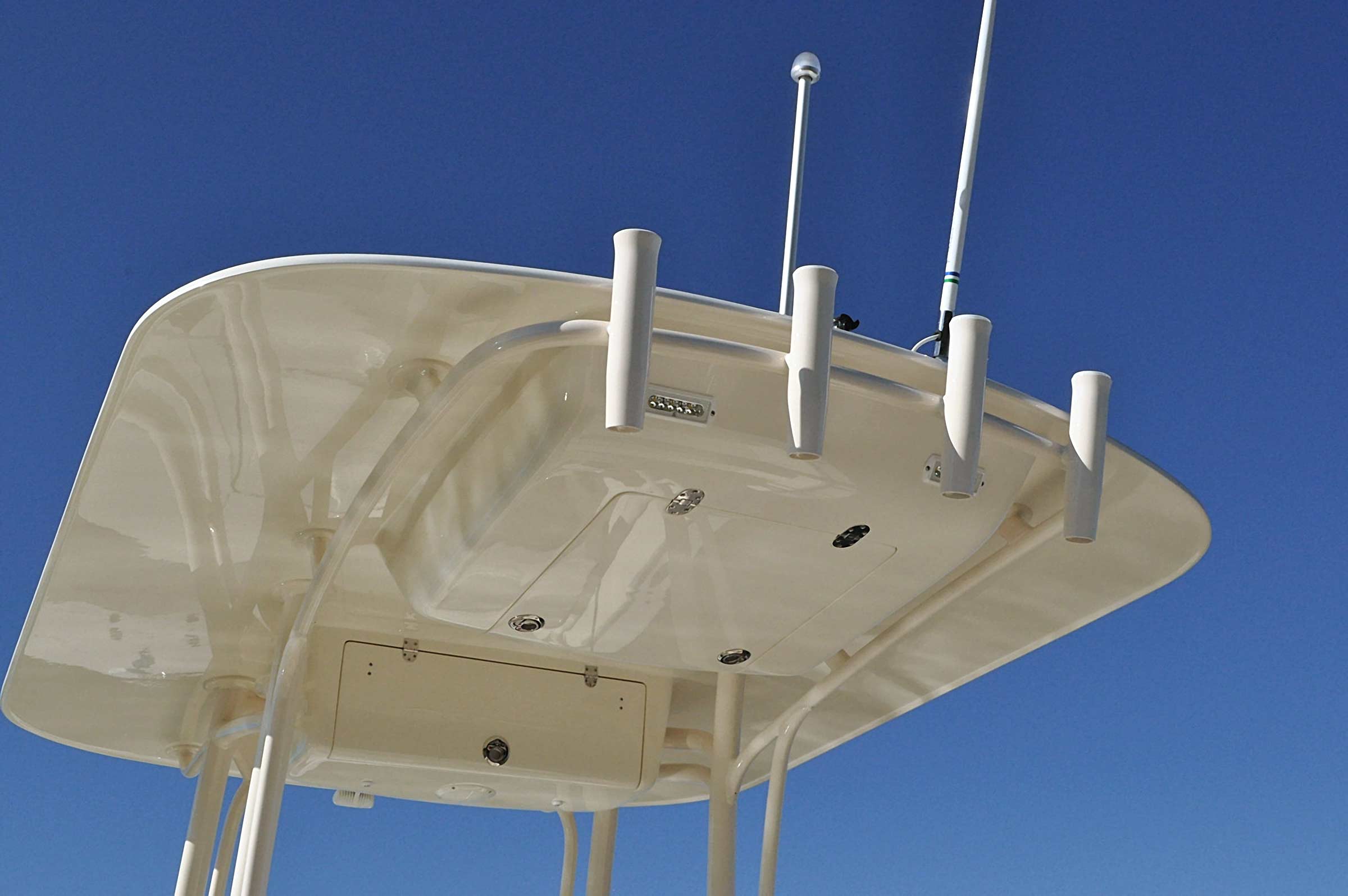 Sheaffer Marine Boat T-top on a S240 Tampa's #1 Boat Builder